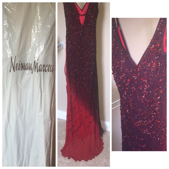 Beaded evening dress