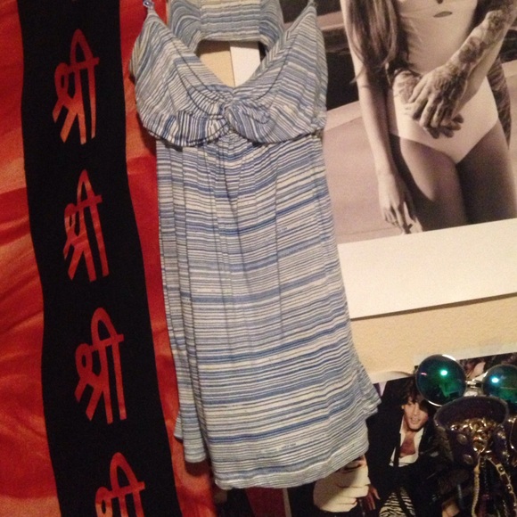 Blue stripped tank