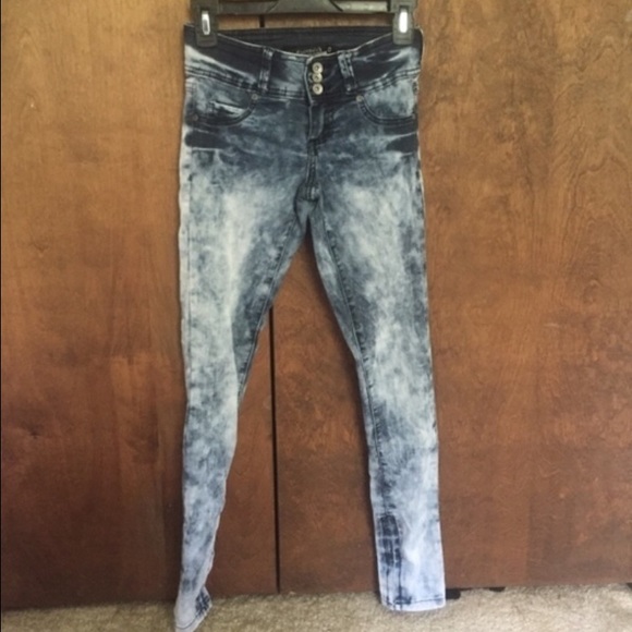 Skinny Acid Wash Jeans