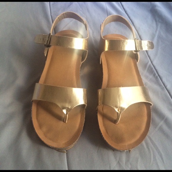 Gold Platform Sandals