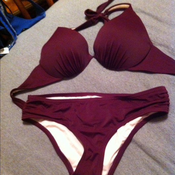 VS push up merlot swimsuit