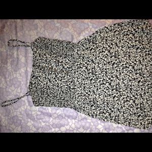 Flowery spaghetti strap