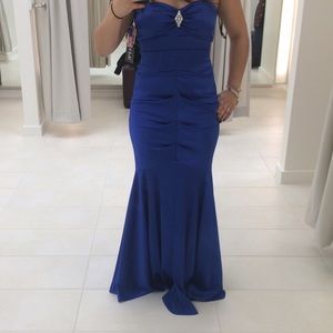 Royal Blue Mermaid Prom Dress
