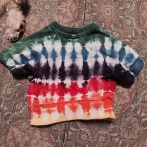 Tie dye dog shirt