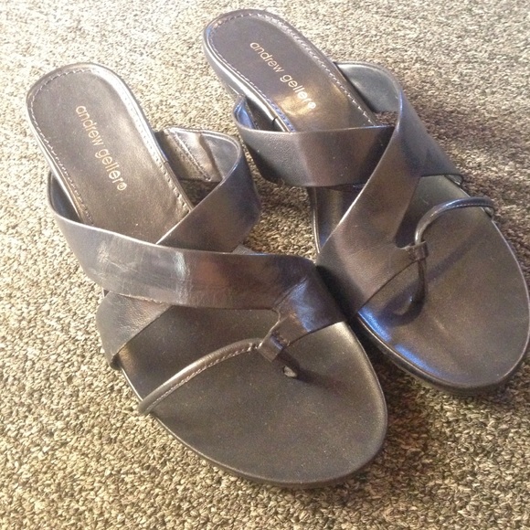 navy strappy sandals