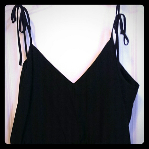 Emerson Fry Tie Shoulder Silk Tank