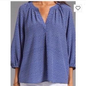 Joie Blouse Nile blue/white