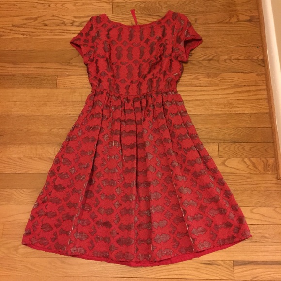 Anthropologie Rubied Lace Dress, sz 4 - Picture 2 of 2