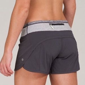 Lululemon Turbo Run Shorts Size 6 Gray