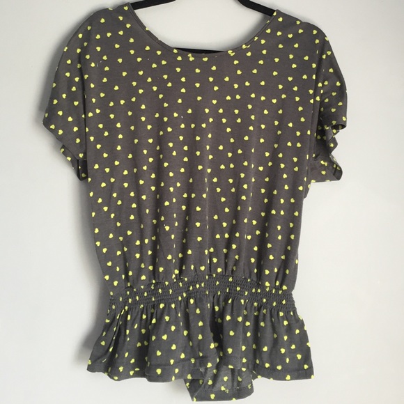 Faded glory peplum tee