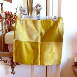 Forever 21 Faux Leather & Suede Mod Mini Skirt