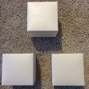 Three pandora ring boxes