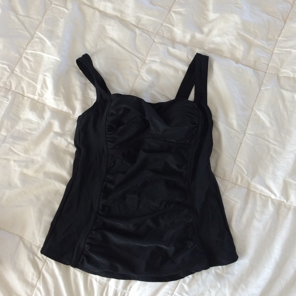 Black tankini top