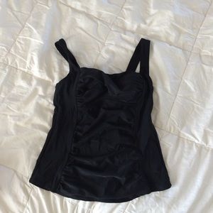 Black tankini top