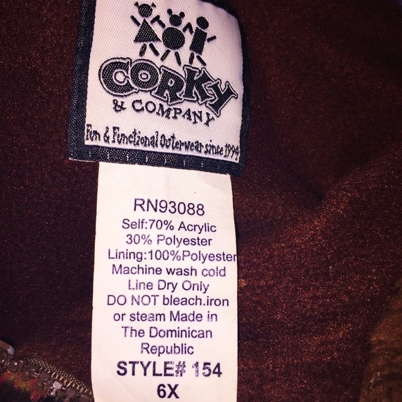 Corky Coat w/ matching Mittens - Picture 3 of 4