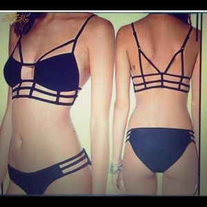caged bikini set