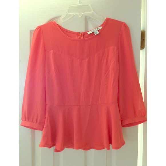 Chiffon peplum top