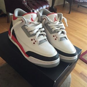 GS Jordan 3 retro "Fire Red"
