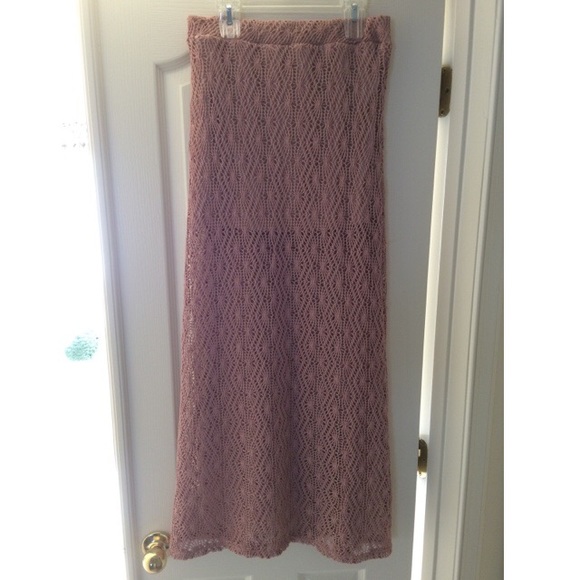 Crochet maxi skirt
