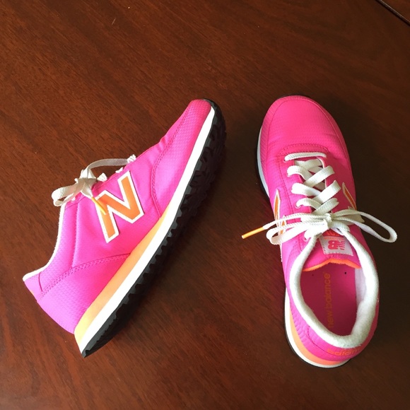 Pink sneakers