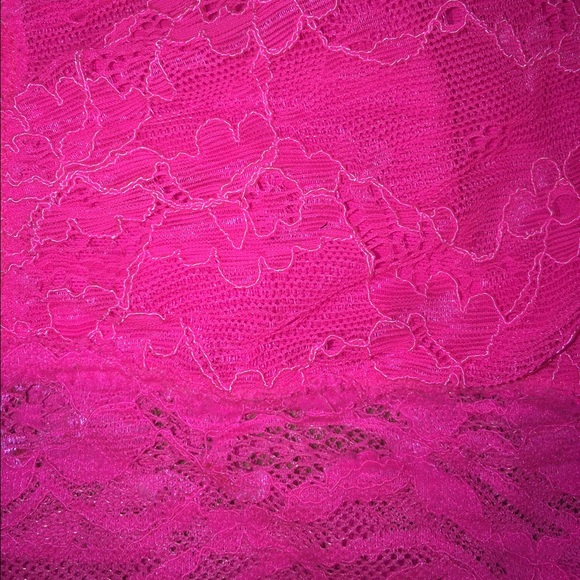 Lights Off Bralette and Panty - Medium/large -  Neon Pink main image 1