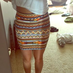 Forever 21 Tribal Pencil Skirt