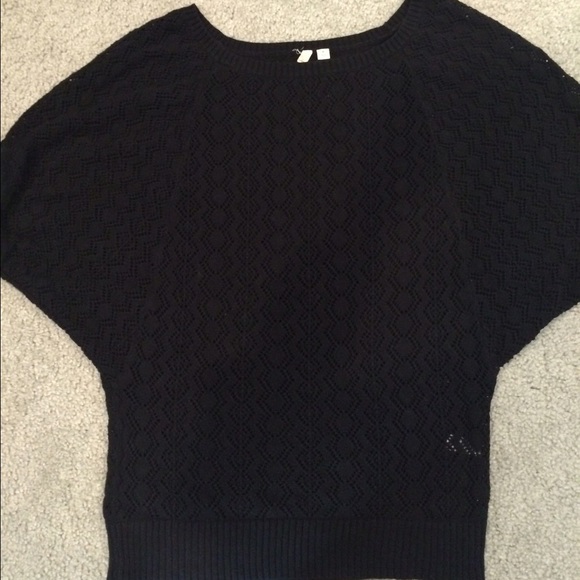 Frenchi black crocheted sweater