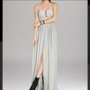 BCBGeneration Cut Out Maxi Dress - Icy - S