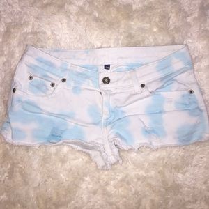 LF CARMAR Blue tie dye shorts