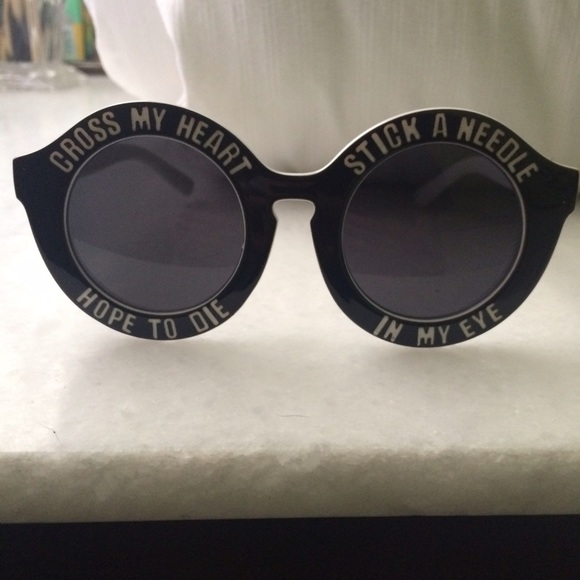 Cross my heart hope to die sunglasses!
