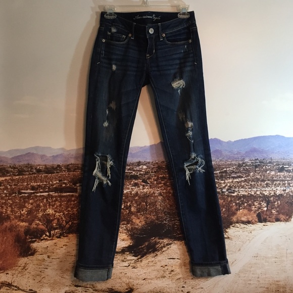 American eagle re/destructed skinny jeans