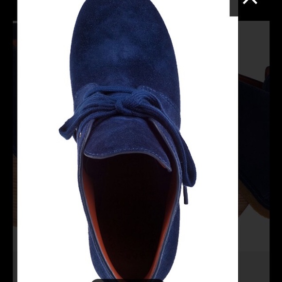 Marc Jacobs Blue Suede Platforms - Picture 3 of 4