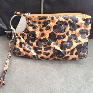 Leopard clutch purse