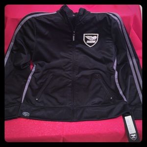 NWT Buell women's black track jacket
