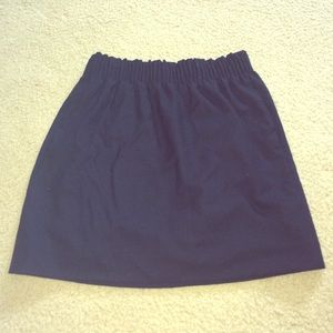 Navy Jcrew cotton city mini skirt