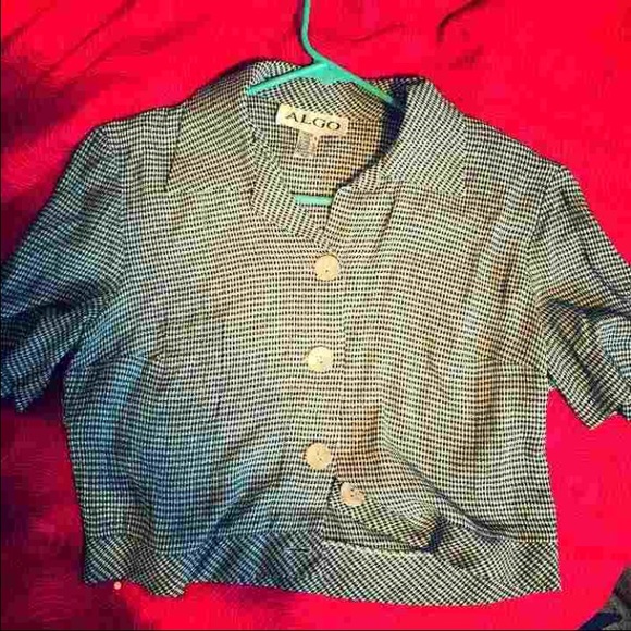 vintage button down crop top