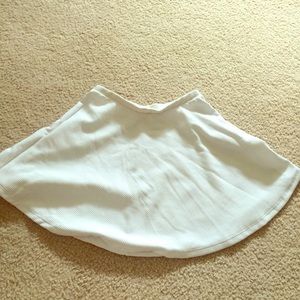 White skater skirt