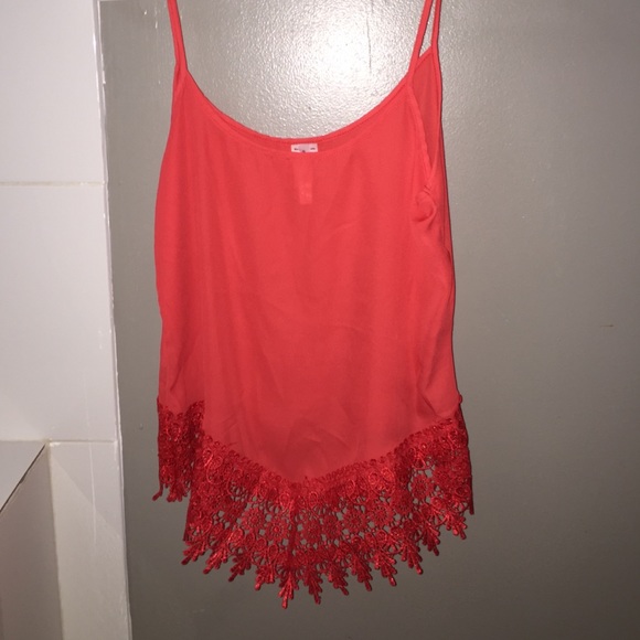 Bright coral tank