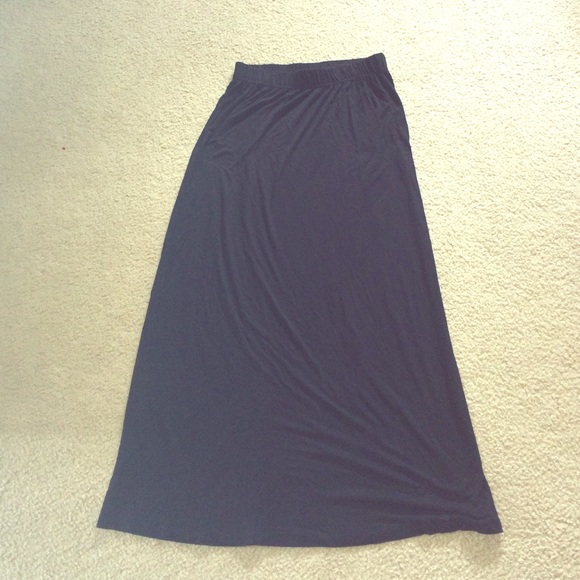Black maxi skirt