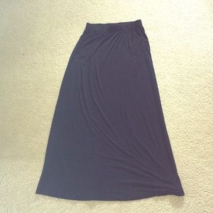 Black maxi skirt
