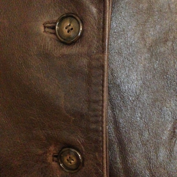 Nine West Dark Brown Leather Jacket - Picture 4 of 4