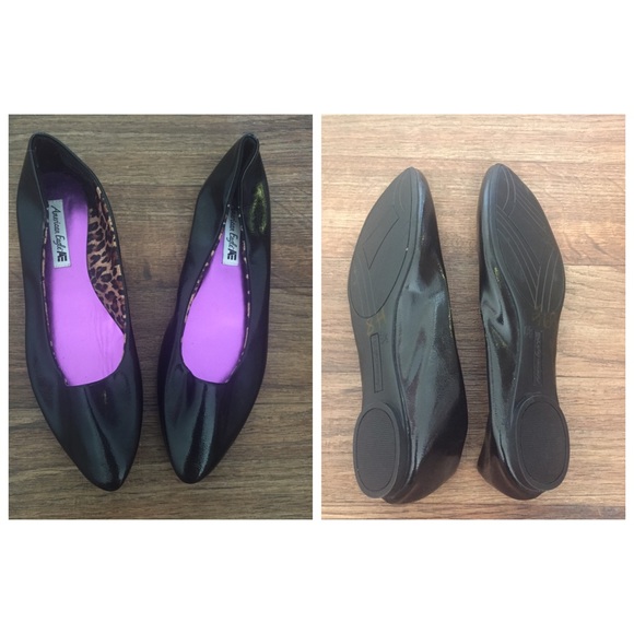 AE Black Pointed Flats
