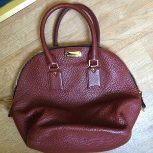 Burberry genuine grain leather Heritage hobo bag
