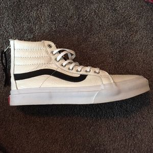 Vans Leather Sk8-Hi Slim-Zip