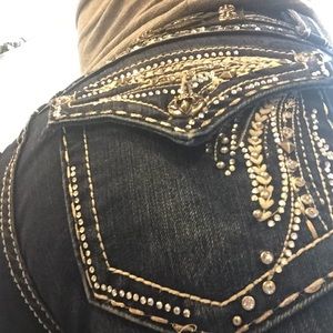 Miss Me DK Wash Denim Easy Boot