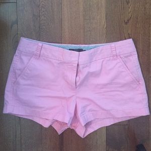 Pink J. Crew Chino Shorts