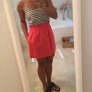 Jcrew coral skirt