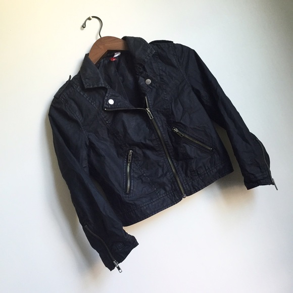 Cropped Motorcycle Jacket