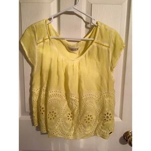 Abercrombie Yellow Top