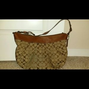 Authentic Large Signature Coach Handbag